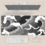 Tapis de souris Japan Vague Grise - Vignette | CustomTonTapis.fr