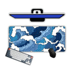 Tapis de souris Japan Vague Bleu - Vignette | CustomTonTapis.fr