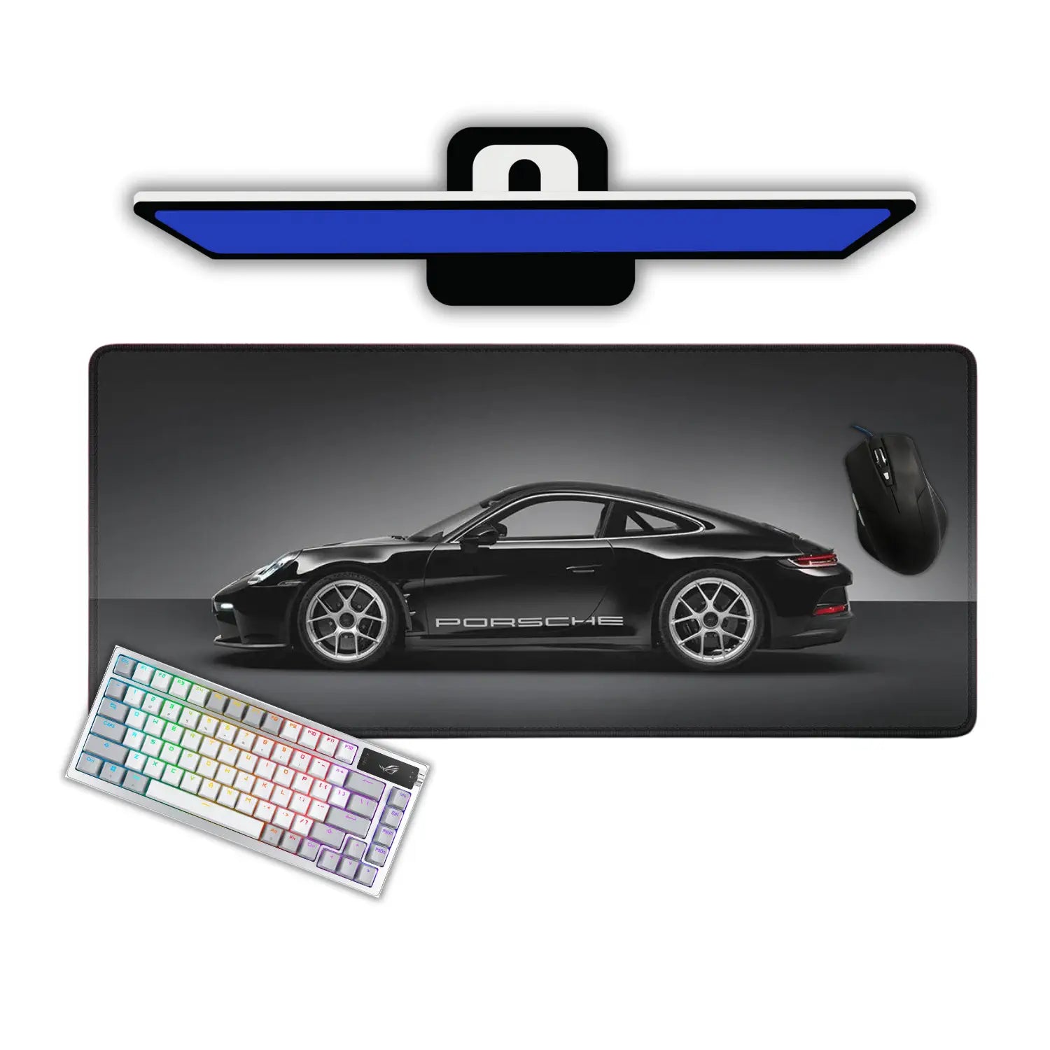 Tapis Gamer XXL Porsche Noir