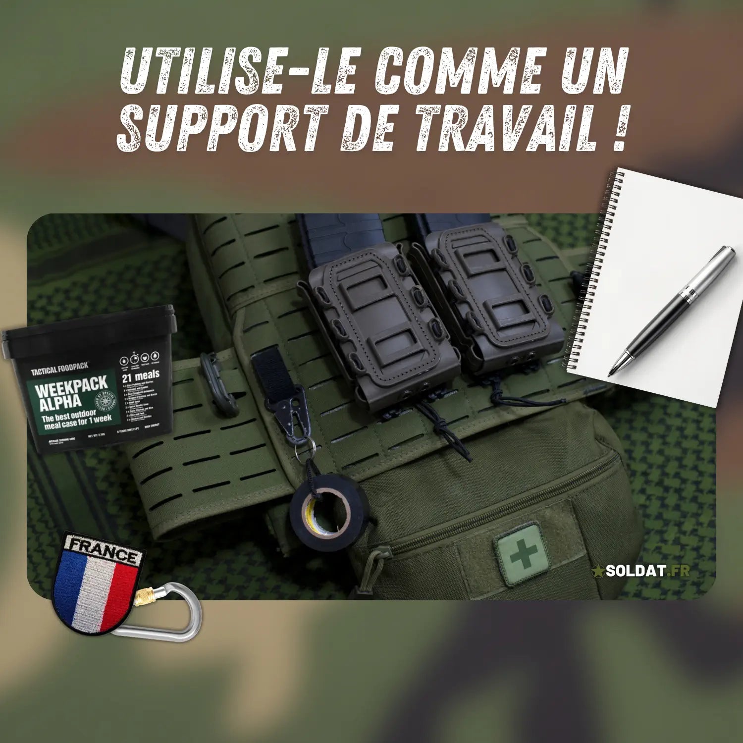 Tapis Gilet de souris X Soldat.fr