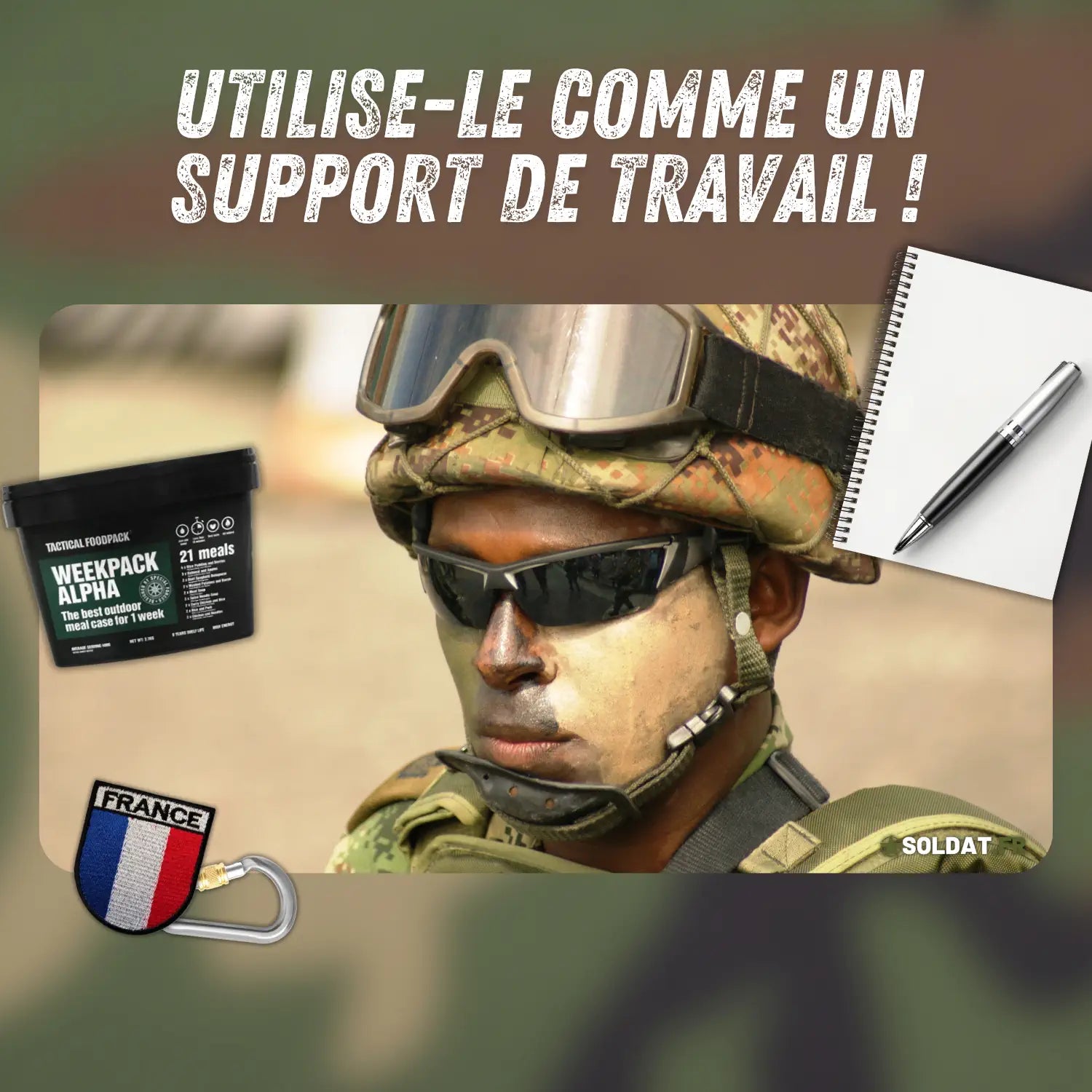 Tapis Tactical de souris Soldat.fr 